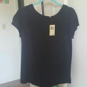 NWT Max Studio Suede Textured T-shirt